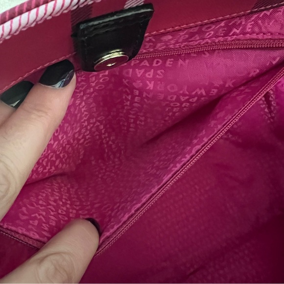 Kate Spade Pink Plaid Tote - Picture 15 of 16
